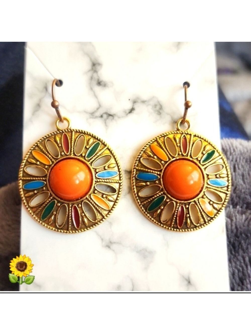 BOHO Disc Drop Disc EARRINGS Best Seller